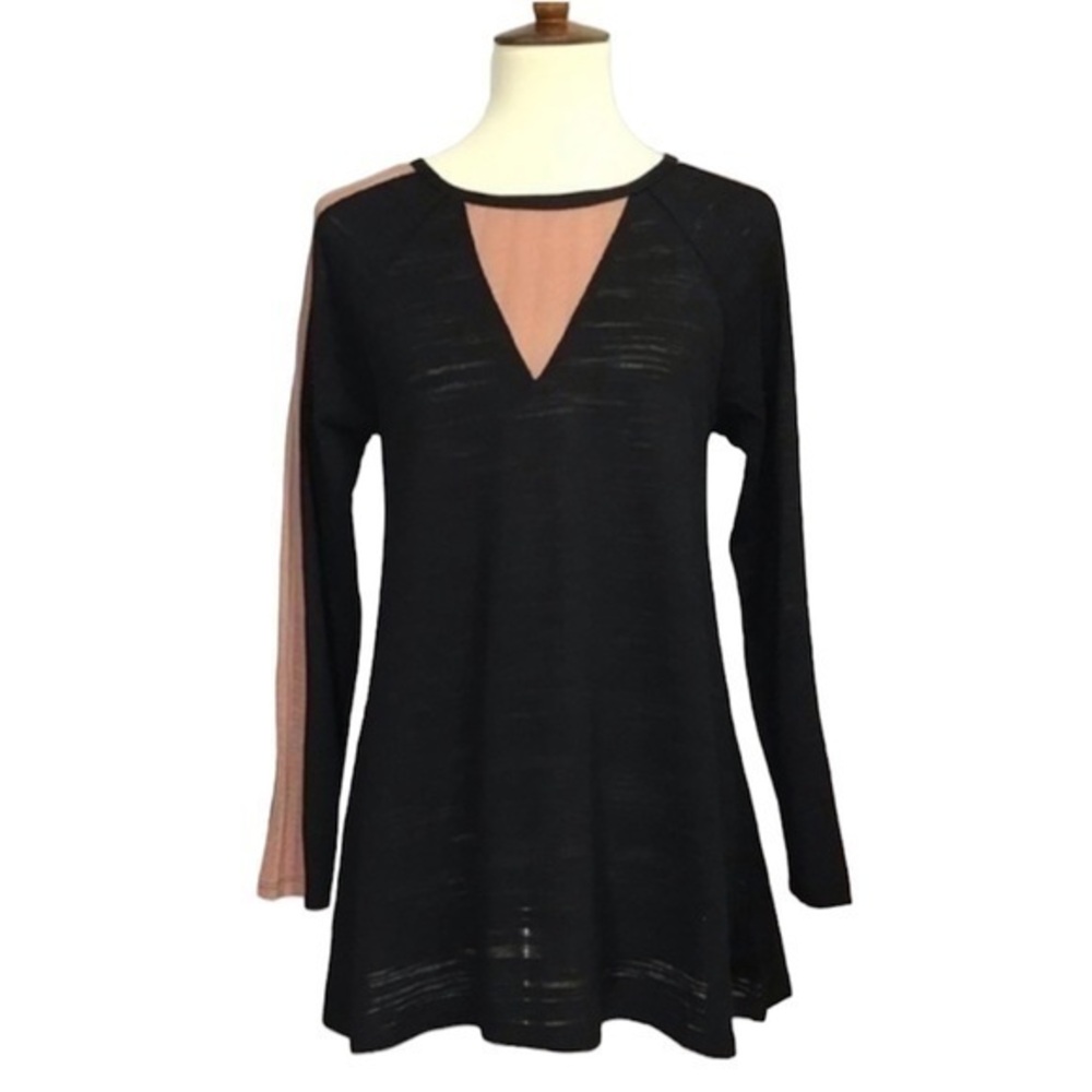 THML black long sleeve tunic top